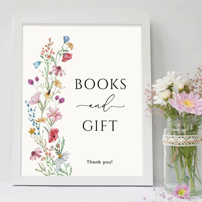 Póster Libros y regalos de flores silvestres (Subido por el creador)