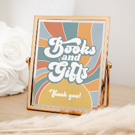 Póster Libros y regalos Groovy Retro Sunshine Baby Shower
