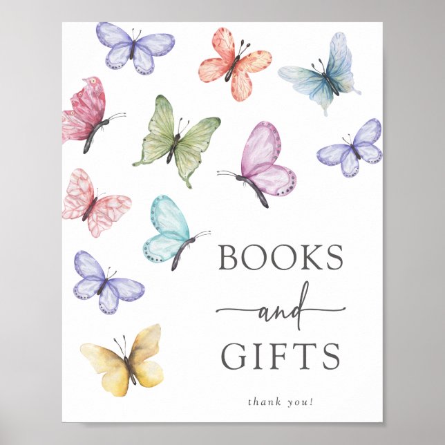 Póster Libros y Regalos Mariposa Poster (Frente)