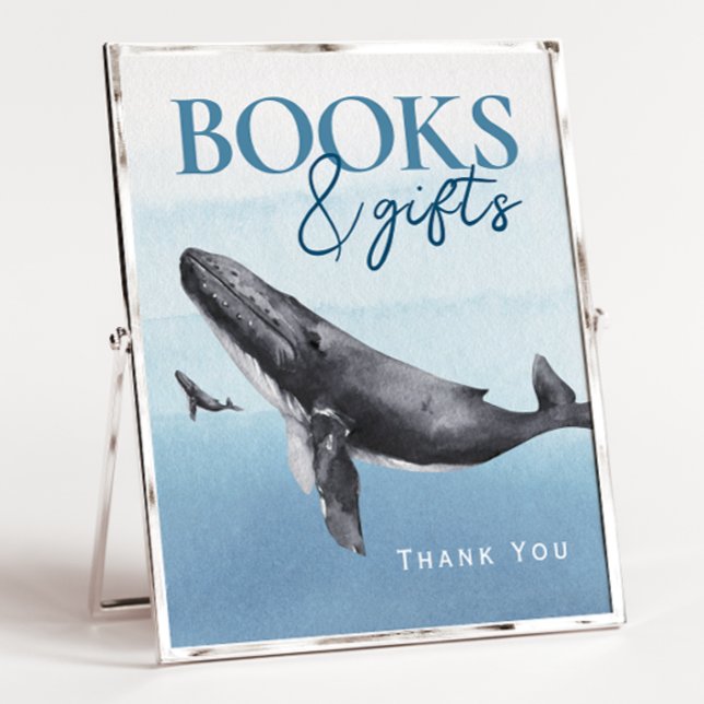 Póster Libros y regalos modernos de Baby Shower en el océ (Subido por el creador)