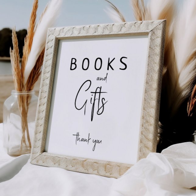 Póster Libros y regalos neutros sencillos y modernos de B (Subido por el creador)