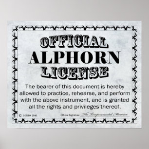 Póster Licencia de Alphorn