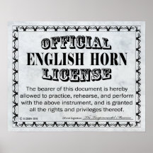 Licencia en Cuerno de Inglés