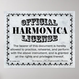 Póster Licencia Harmonica