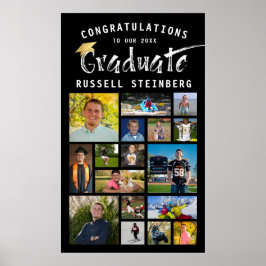 Póster Licenciado en tipografía moderna 17 Collage de fot