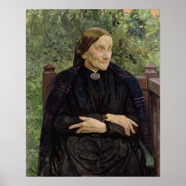 Póster Lichtwark's Mother, 1908 (Frente)