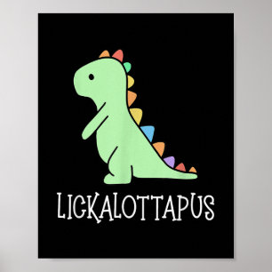 Póster Lickalottapus Gracioso Orgullo Lgbtq Lesbiano, Gra