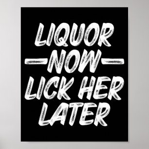 Póster Licor Lamerla Más Tarde Diversión Beber Despedida 