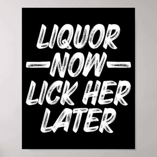 Póster Licor Lamerla Más Tarde Diversión Beber Despedida  (Frente)