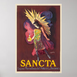 Póster Licor Maravilloso Sancta de la Abadía de Faverney