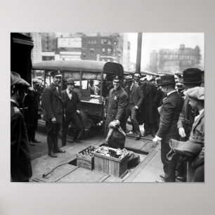 Póster Licores de destrucción - era de prohibición - 1923