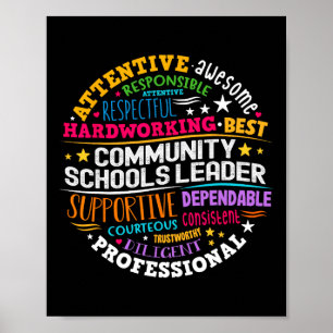Póster Líder de Groovy Community Schools Difundiendo Posi
