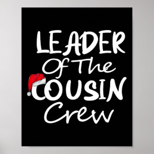 Póster Líder De La Tripulación Navidades Gorra Xmas Famil