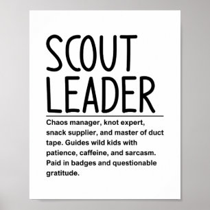 Póster Líder de Scout