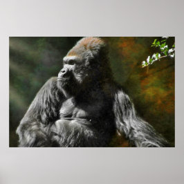 PÓSTER LÍDER DE SILVERBACK GORILLA