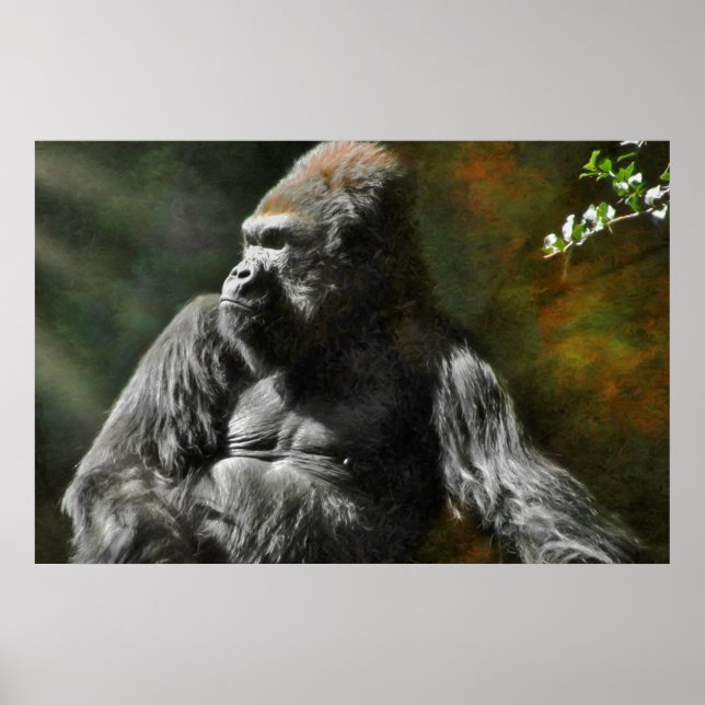 PÓSTER LÍDER DE SILVERBACK GORILLA (Frente)
