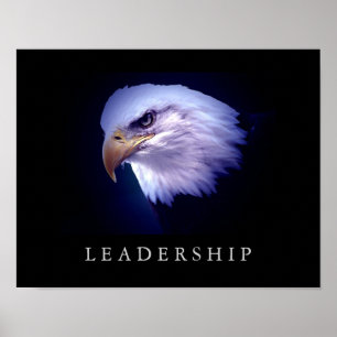 Póster Líder motivador Poster de ojos águilos