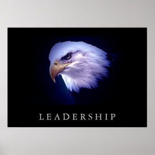 Póster Líder motivador Poster de ojos águilos