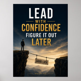 Póster Liderar con Confianza, Solucionar Después