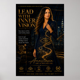 Póster Liderar con Visión Interior – Poster de Liderazgo