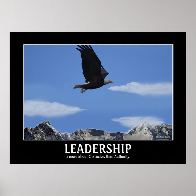 Póster LIDERAZGO ~ Águila Poster motivacional menor (Frente)