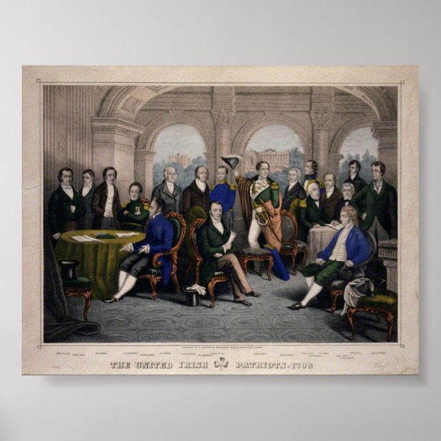 Póster Liderazgo irlandés unido (Frente)