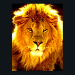 Póster Liderazgo motivacional Lion Pop Art Poster<br><div class="desc">Imágenes motivadoras de libertad y coraje</div>