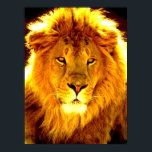 Póster Liderazgo motivacional Lion Pop Art Poster<br><div class="desc">Imágenes motivadoras de libertad y coraje</div>