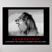 Liderazgo motivacional Rey Poster del Orgullo León