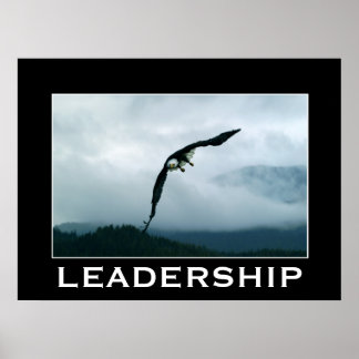 Póster LIDERAZGO ~ Poster motivacional del águila calva v