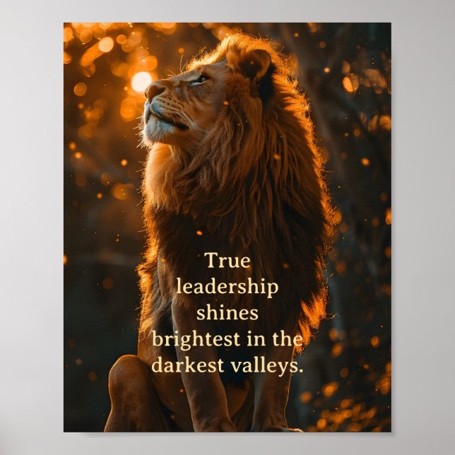 Póster Liderazgo y coraje (Frente)