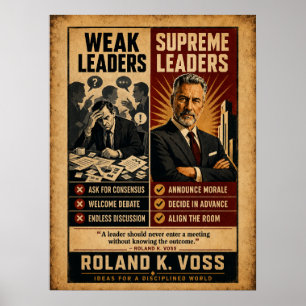 Póster Líderes débiles vs Líderes Supremos