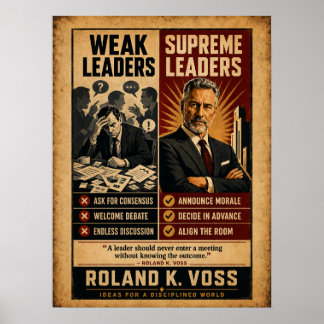 Póster Líderes débiles vs Líderes Supremos