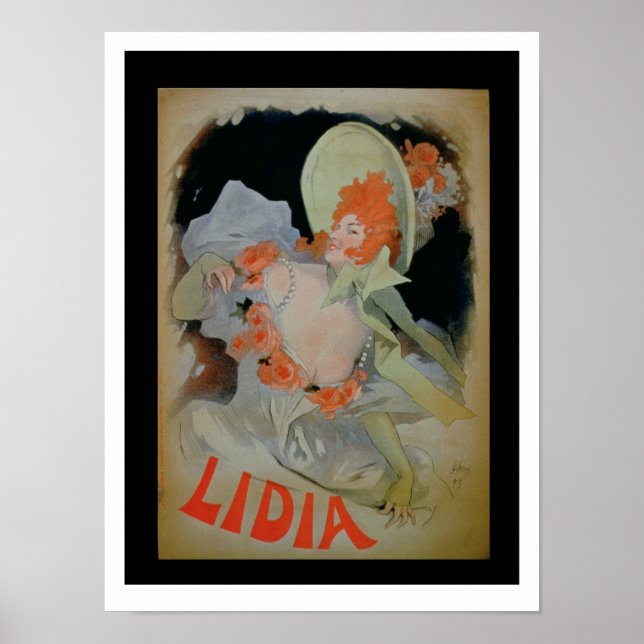 Póster "Lidia", 1895 (color lito) (Frente)