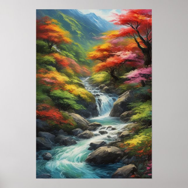 Póster Lienzo de belleza natural (Frente)