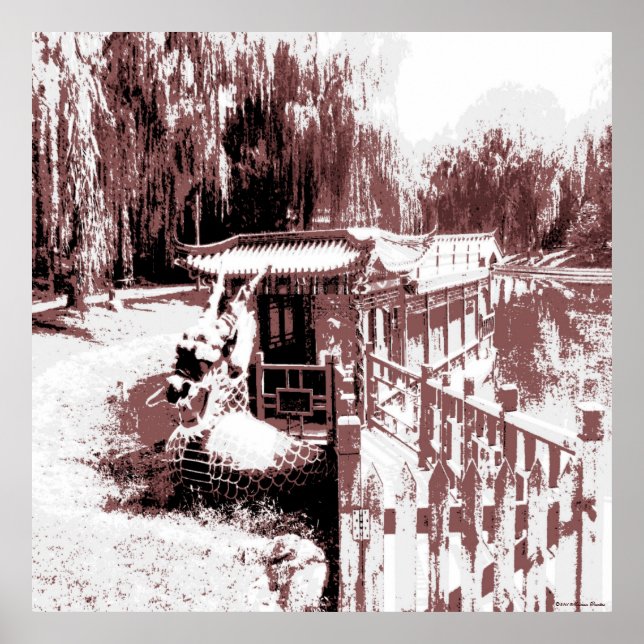 Póster Lienzo de botes dragones (Frente)