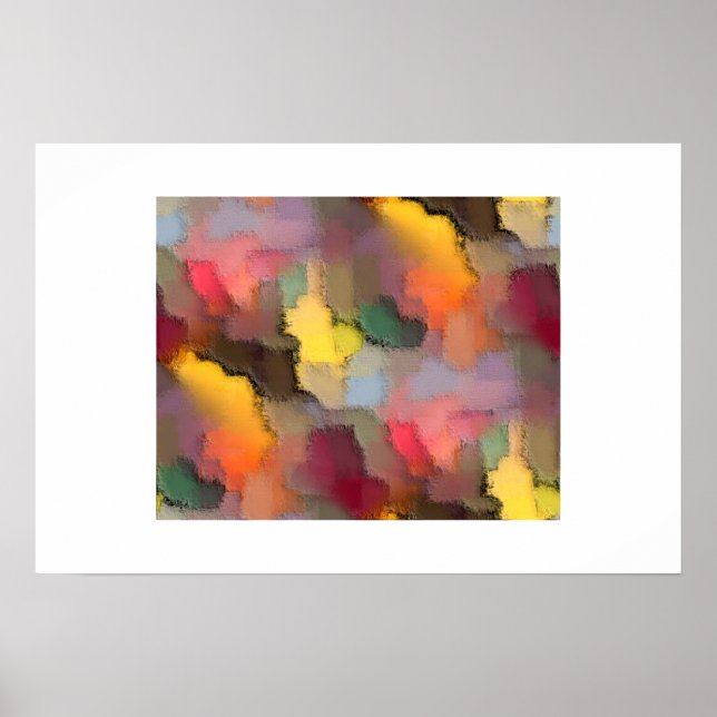 Póster Lienzo de color (Frente)