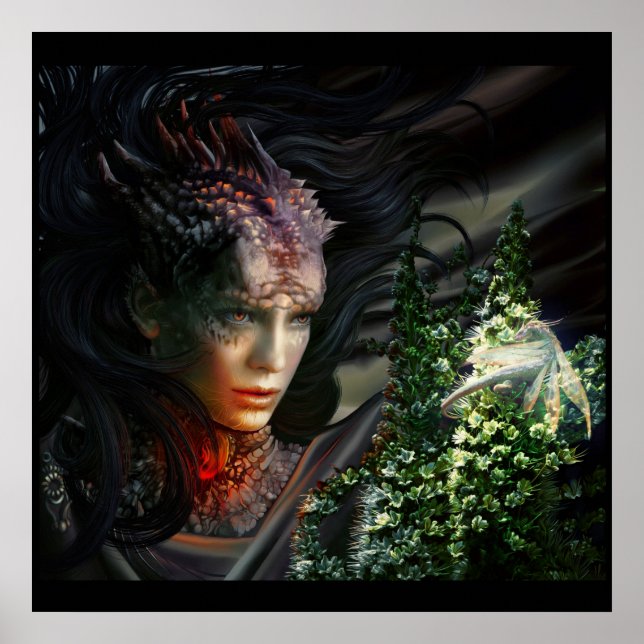 Póster Lienzo de dragones (Frente)