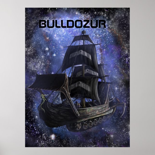 Póster Lienzo de "El Bulldozur Vessel" (Frente)