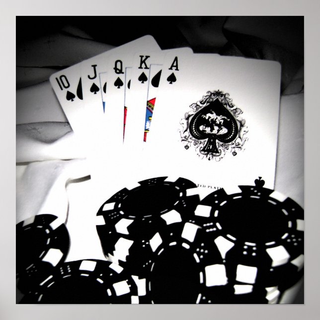 Póster Lienzo de floración real (Frente)