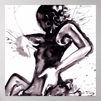 Póster Lienzo de salpicaduras de flamenco - Personalizado