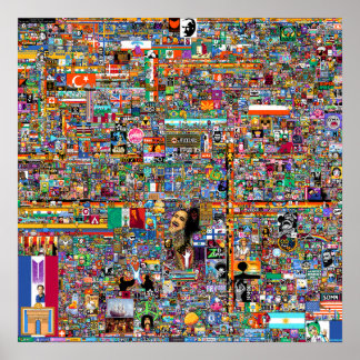 Póster Lienzo final r/Place