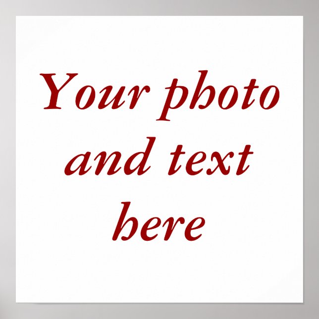 Póster Lienzo personalizado de 15"x15" (Frente)