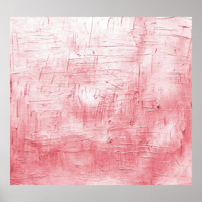 Póster Lienzo rojo metálico: Elegancia de pincel. (Frente)