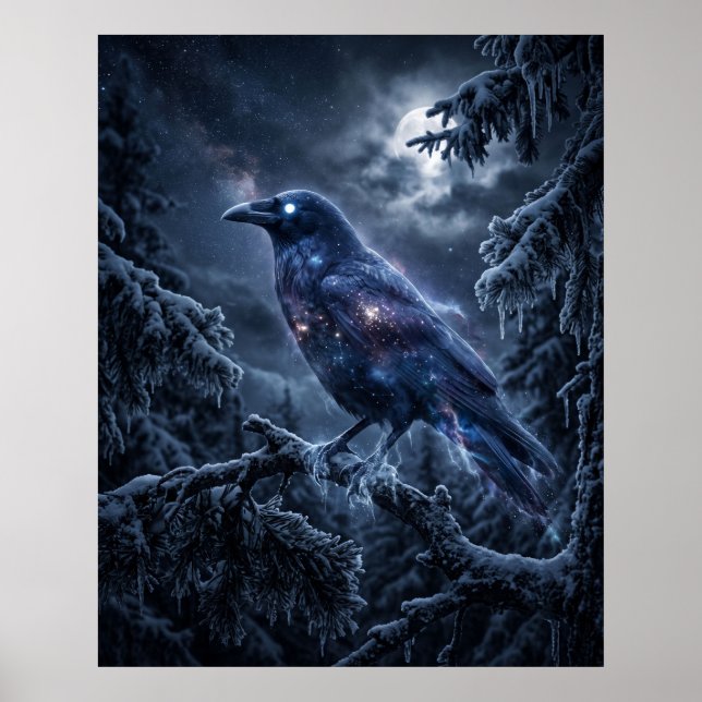 Póster Lienzo Shadow Crow Midnight Frost (Frente)