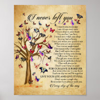 Lienzo Y Poema De Papel Poster De Mariposa (Matte)