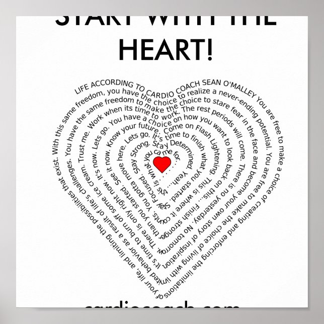 Póster Life According to Cardio Coach Poster (Frente)