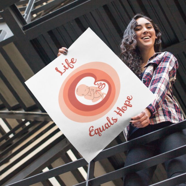 Póster Life Equals Hope – Pro-Life Awareness Poster (Subido por el creador)