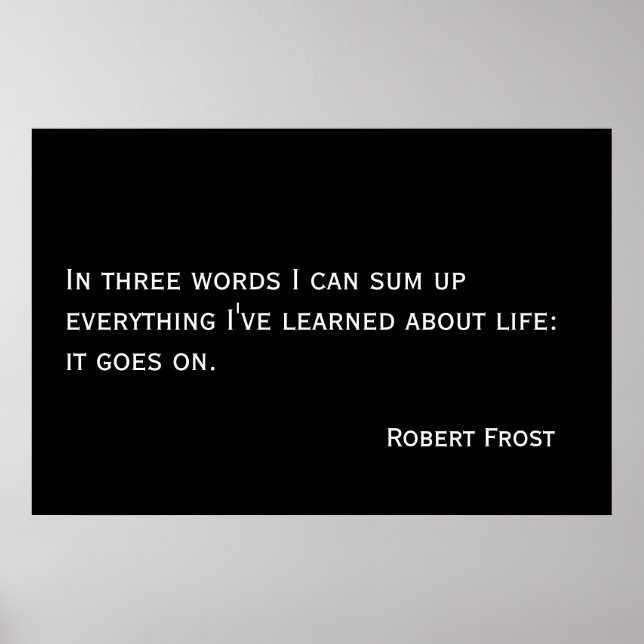 Póster Life goes on (Frente)