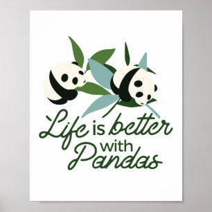 Póster Life is Better with Panda